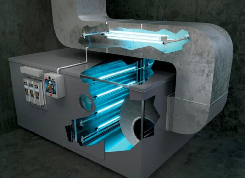 uv lights in an HVAC system
