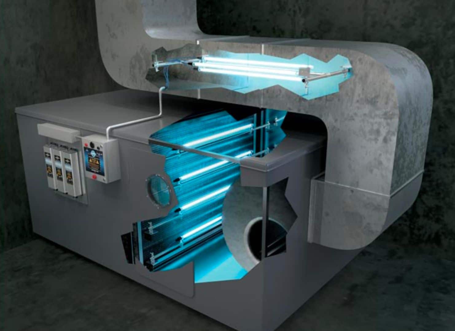 uv lights in an HVAC system